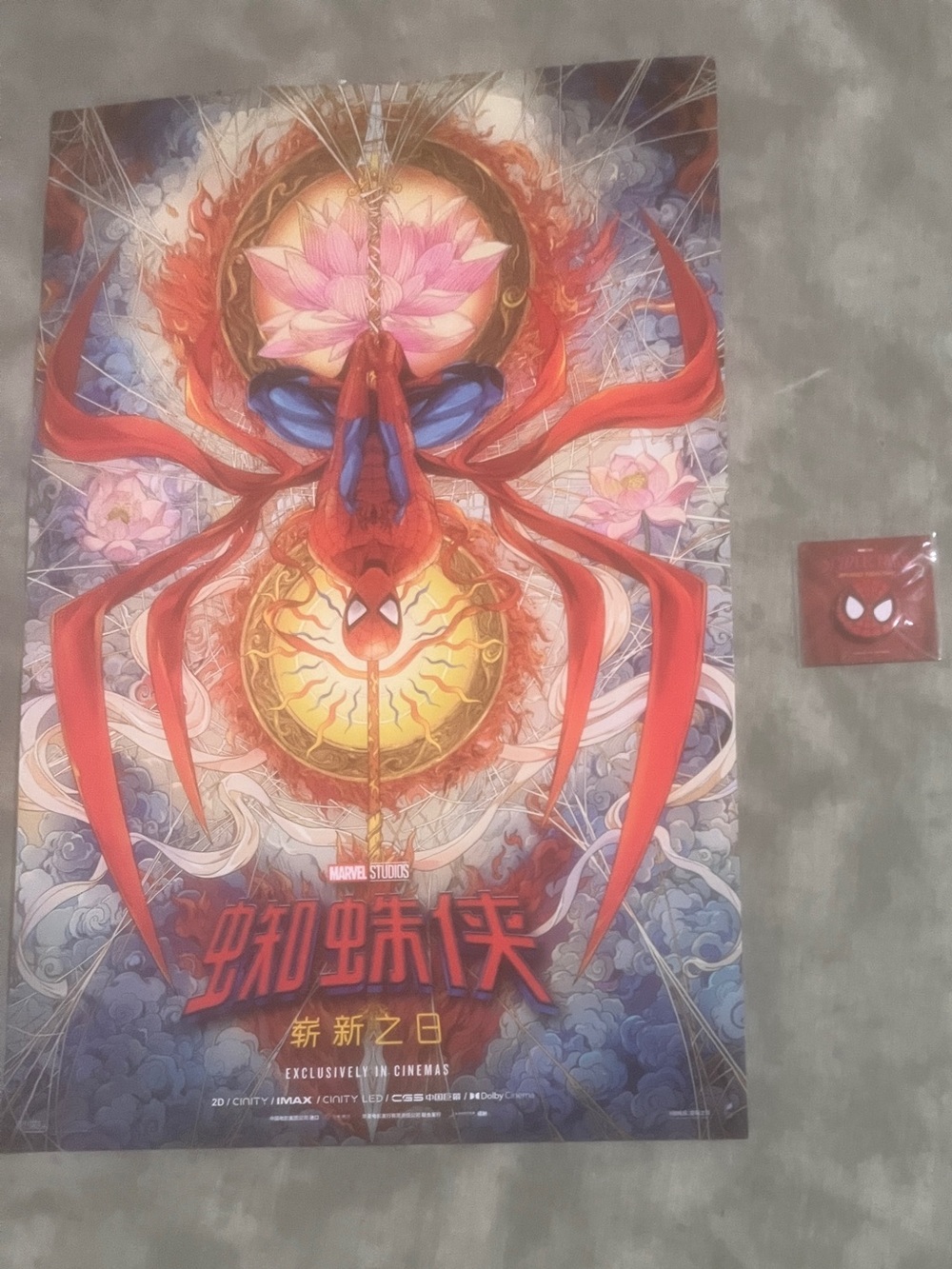 Spiderman Brand New Day Movie Poster & Pin Disney Marvel Sony Wow 2026